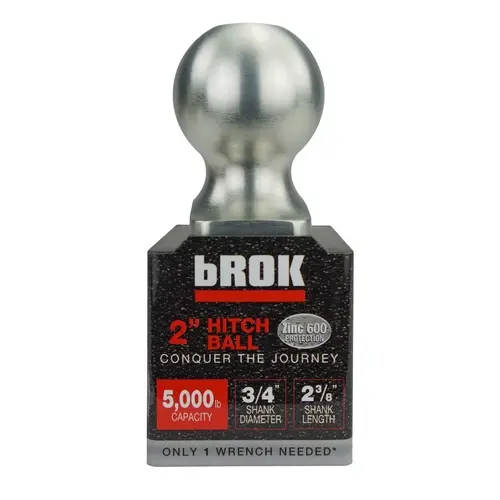 Trailer Hitch Ball bD 2" x 3/4" x 2 3/8" long Plastic Base HD Trailer Hitch Ball bD 2" x 3/4" x 2 3/8" long Plastic Base HD