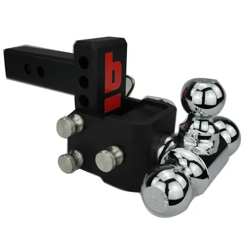 Adjustable Rotating Tri-Ball Receiver, 5" Drop Adjustable Rotating Tri-Ball Receiver, 5" Drop