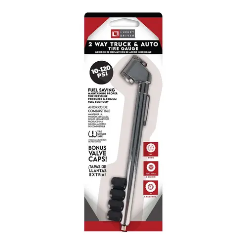 Chrome Dual Pressure Gauge Chrome Dual Pressure Gauge