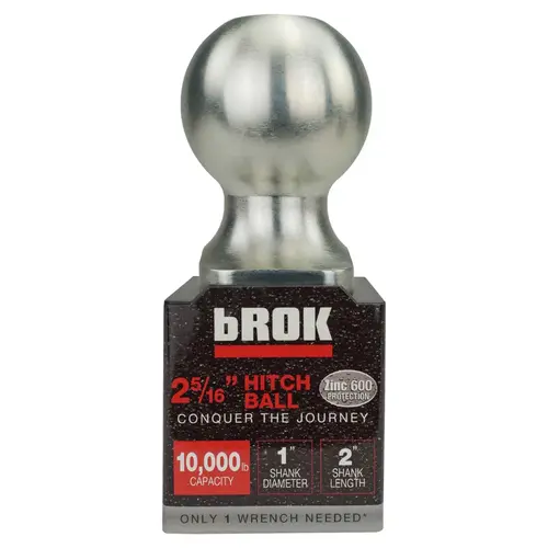 Trailer Hitch Ball, 2 5/16" x 1 x 2" long Plastic Base HD Trailer Hitch Ball, 2 5/16" x 1 x 2" long Plastic Base HD