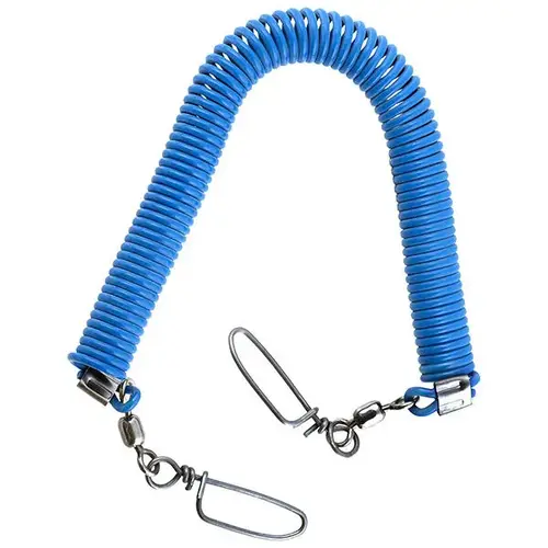 15 ft Speargun Coil Lanyard Blue 15 ft Speargun Coil Lanyard Blue