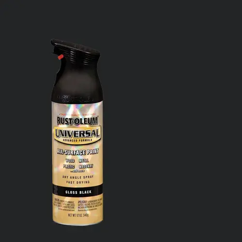 Universal All-Surface Spray Enamel Paint, Flat Black Universal All-Surface Spray Enamel Paint, Flat Black