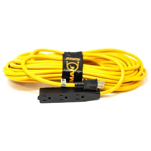50 ft Medium Duty 5-15P to (3) 5-15R Household Power Cord With Storage Strap 50 ft Medium Duty 5-15P to (3) 5-15R Household Power Cord With Storage Strap