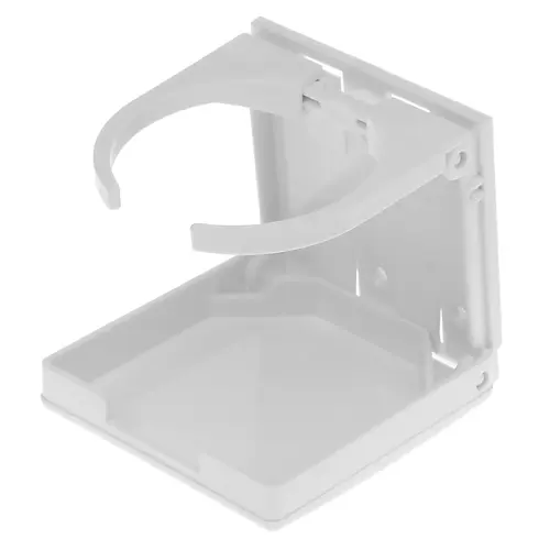 Drink Holder, Adjustable, White Drink Holder, Adjustable, White