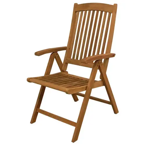 Avalon Teak Folding Deck Armchair Brown Avalon Teak Folding Deck Armchair Brown
