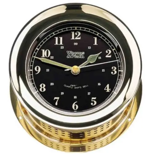 Atlantis Premiere Ship's Bell Clock, Black Dial Atlantis Premiere Ship's Bell Clock, Black Dial