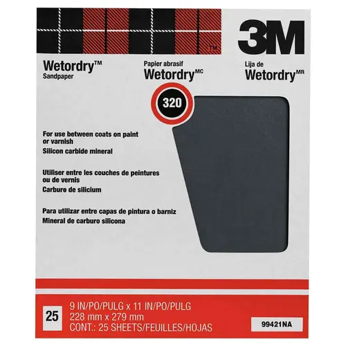 Pro-Pak Wetordry Sanding Sheets, 320A grit Pro-Pak Wetordry Sanding Sheets, 320A grit