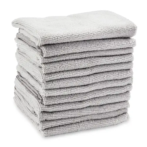 Microfiber Cloths, 12-Pack, Gray Microfiber Cloths, 12-Pack, Gray