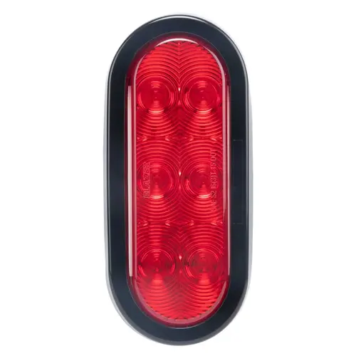 6" Oval LED Stop/Tail/Turn Trailer Light Kit Red 6" Oval LED Stop/Tail/Turn Trailer Light Kit Red