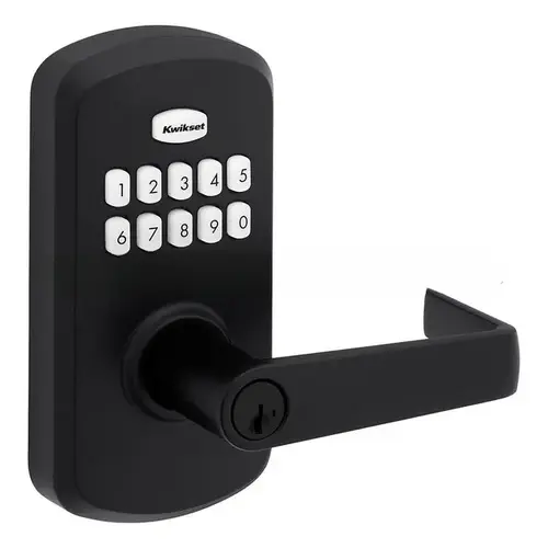 Kingston Lever Light Commercial Grade Electronic Smartcode Lever Lock with SmartKey C Keyway Matte Black Finish Kingston Lever Light Commercial Grade Electronic Smartcode Lever Lock with SmartKey C Keyway Matte Black Finish