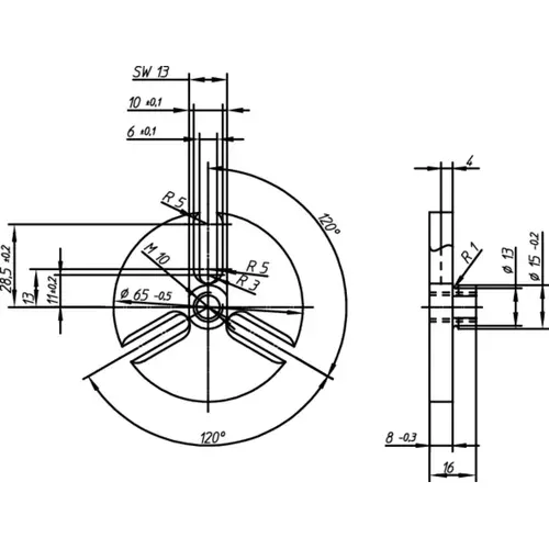 8791-29 Slip-on open-ended spanner 16 Z, 29 mm 8791-29 Slip-on open-ended spanner 16 Z, 29 mm