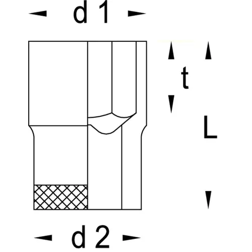VDE 19 30 VDE Socket 1/2" hexagonal 30 mm VDE 19 30 VDE Socket 1/2" hexagonal 30 mm