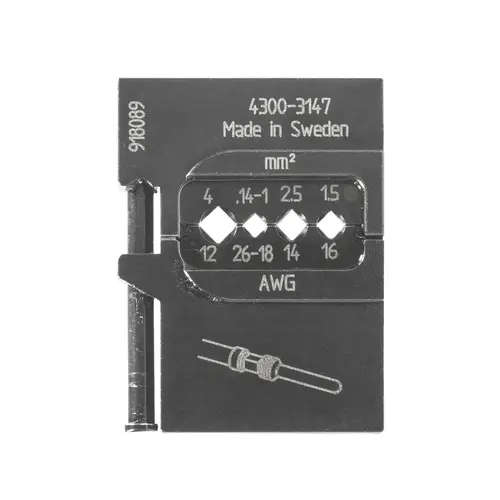 8140-11 Module insert for flat receptacles 6.3 8140-11 Module insert for flat receptacles 6.3