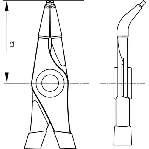 8000 A 41 EL Circlip pliers for external retaining rings angled 85-140mm 8000 A 41 EL Circlip pliers for external retaining rings angled 85-140mm