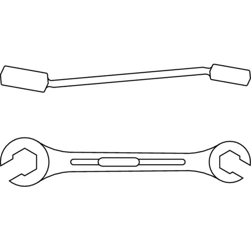 4 19X22 double ring spanner straight UD profile 19x22 mm 4 19X22 double ring spanner straight UD profile 19x22 mm