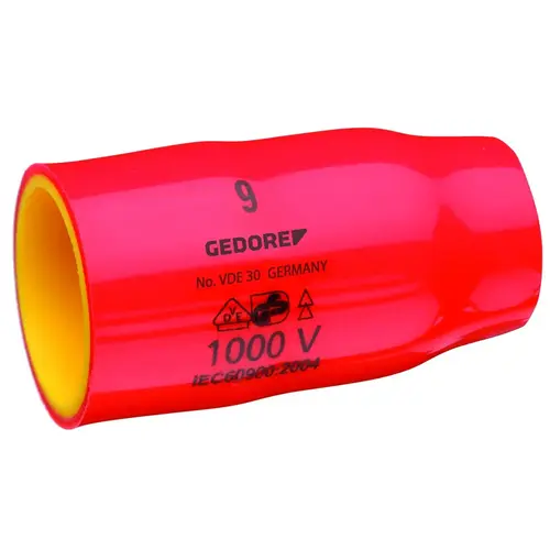 VDE 30 8 VDE Socket 3/8" hexagon 8 mm VDE 30 8 VDE Socket 3/8" hexagon 8 mm