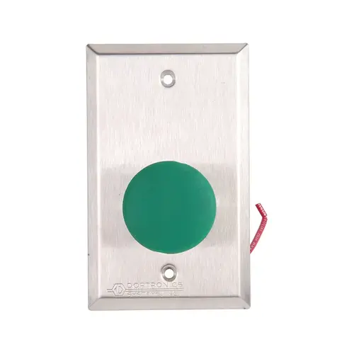 5210 Series Exit Push Button, 1-9/16 In. Diameter Mushroom Button, with Form Z Pneumatic 2-60 Delay, Green Button 5210 Series Exit Push Button, 1-9/16 In. Diameter Mushroom Button, with Form Z Pneumatic 2-60 Delay, Green Button