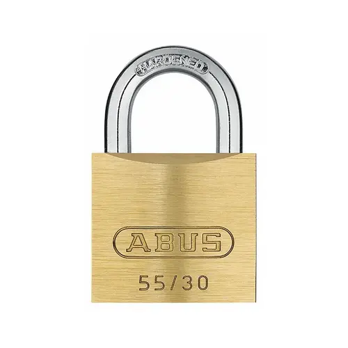 1-1/2 In. Solid Brass Padlock, 1/4 in. Diameter x 27/32 In. Clearance Shackle, KA1
