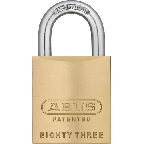 1-7/8 In. Rekeyable Brass Padlock, Schlage C-L Keyways