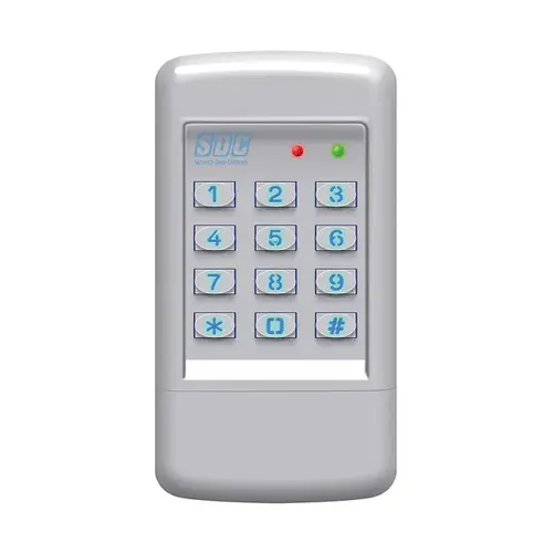 INDOOR/OUTDOOR EntryCheck Stand Alone Digital Keypad, 12/24VAC/DC