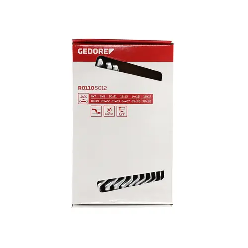 R01101719 double ring spanner SW17x19 mm 268 mm R01101719 double ring spanner SW17x19 mm 268 mm
