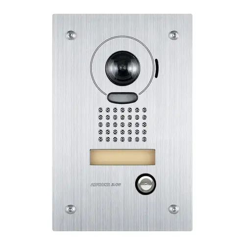 JK Flush Mount Color Vandal Door Station, Stainless Steel