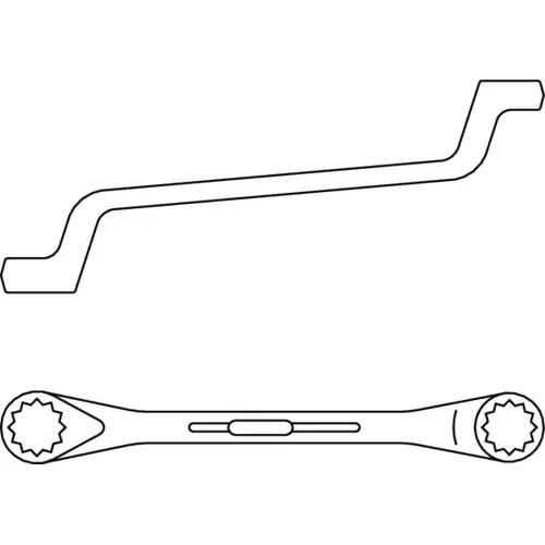 1 B-080 Combination spanner set 8 pieces 8-19 mm 1 B-080 Combination spanner set 8 pieces 8-19 mm