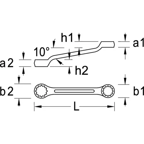 2-120 double ring spanner set 12 pcs 6-32 mm 2-120 double ring spanner set 12 pcs 6-32 mm