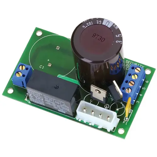Door Control Module, Power Booster for High Inrush Electric Panic Devices and Locks, 1 Amp Continuous at 24VDC, 8 Amp Surge Output Door Control Module, Power Booster for High Inrush Electric Panic Devices and Locks, 1 Amp Continuous at 24VDC, 8 Amp Surge Output