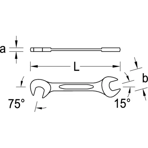 7-08A Combination spanner set 8 pieces UD profile 3/8-1" 7-08A Combination spanner set 8 pieces UD profile 3/8-1"