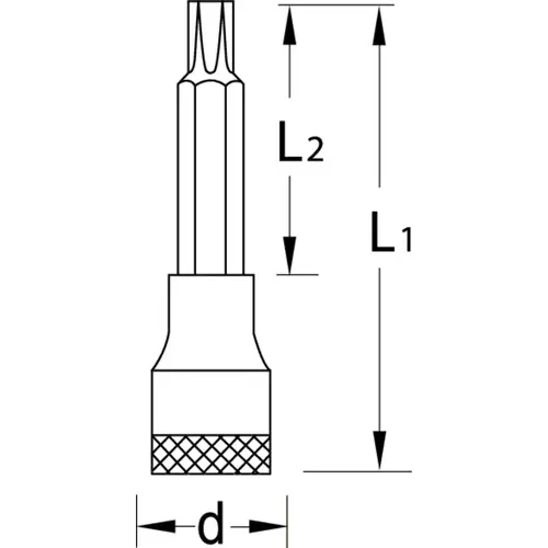 IN 19 1/4AF Screwdriver bit socket socket 1/2" Internal hex 1/4" IN 19 1/4AF Screwdriver bit socket socket 1/2" Internal hex 1/4"
