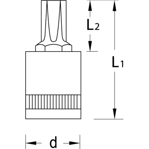 K 21 L 32 Impact socket 1" long hexagon 32 mm K 21 L 32 Impact socket 1" long hexagon 32 mm