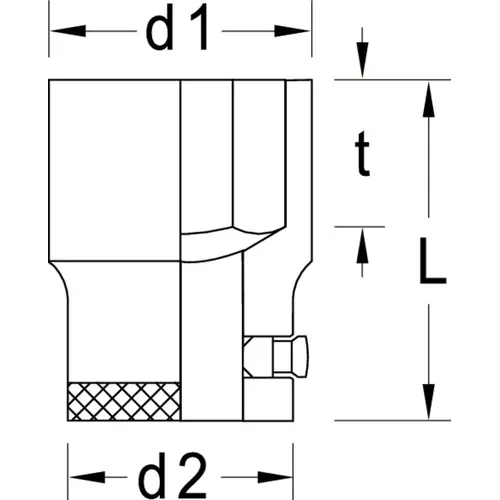 TX K 30 E7 Impact socket 3/8" male TX E7 TX K 30 E7 Impact socket 3/8" male TX E7