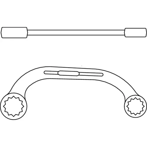 133 80 Open ended slogging spanner 80 mm 133 80 Open ended slogging spanner 80 mm