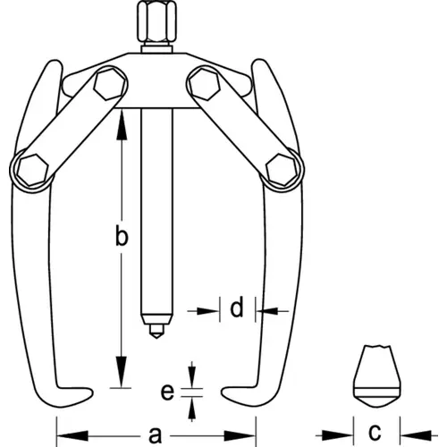 8795-32 Slip-on open-ended spanner 22 Z, 32 mm 8795-32 Slip-on open-ended spanner 22 Z, 32 mm