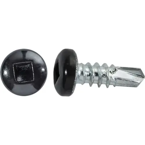 #8 X 1/2" SQUARE PAN SELF-DRILLING TEK ZINC BLACK PAINTED HEAD #8 X 1/2" SQUARE PAN SELF-DRILLING TEK ZINC BLACK PAINTED HEAD
