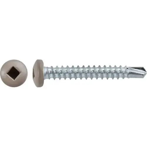 #6 X 1" SQUARE PAN SELF-DRILLING TEK ZINC TAN PAINTED HEAD #6 X 1" SQUARE PAN SELF-DRILLING TEK ZINC TAN PAINTED HEAD