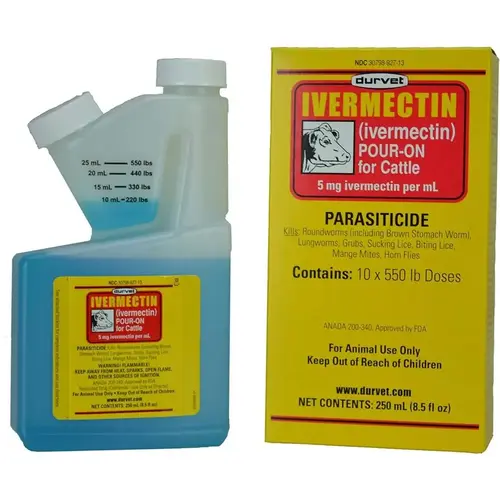 Ivermectin Pour-On Parasiticide for Cattle, 250 mL Ivermectin Pour-On Parasiticide for Cattle, 250 mL