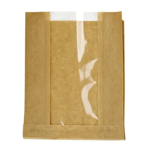 Bag 11X7.1X2.8 IN Paper Kraft With Window Microwave Oven Safe Freezer Safe 1000 Count/Pack 1 Packs/Case 1000 Count/Case Bag 11X7.1X2.8 IN Paper Kraft With Window Microwave Oven Safe Freezer Safe 1000 Count/Pack 1 Packs/Case 1000 Count/Case