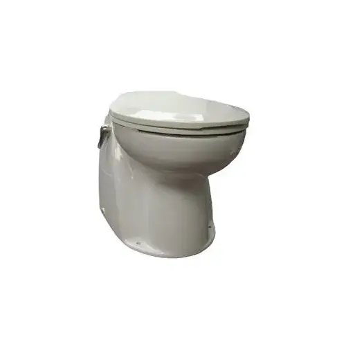 Atlantes Momentary Operation Electric Toilet with Remote Seawater Pump, White Atlantes Momentary Operation Electric Toilet with Remote Seawater Pump, White
