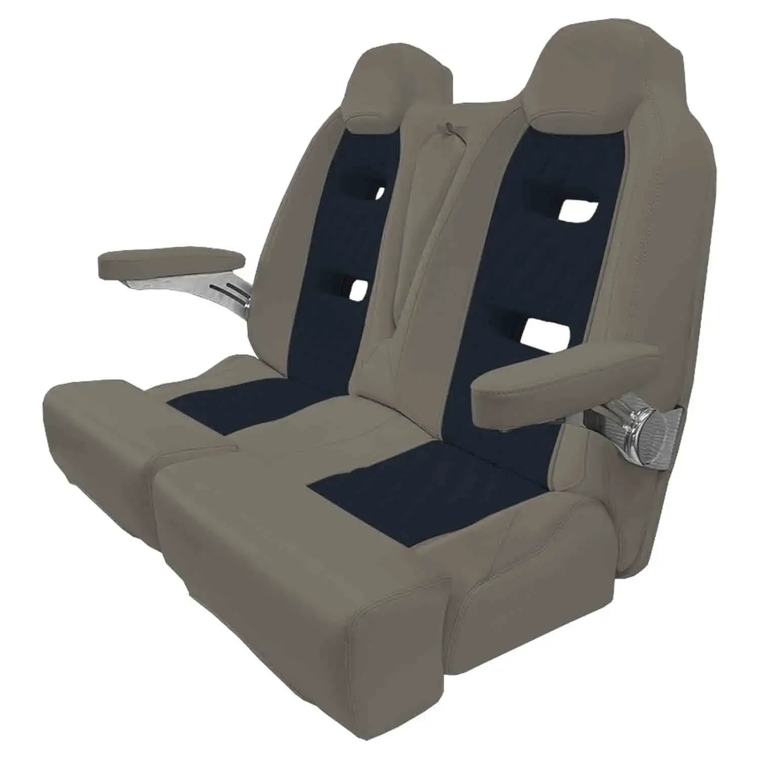 TACO MARINE Custom Open Water Sport Bench 44 (Capriccio Cadet Grey / Capriccio Navy) HA12-44-CS-DH TACO MARINE Custom Open Water Sport Bench 44 (Capriccio Cadet Grey / Capriccio Navy) HA12-44-CS-DH