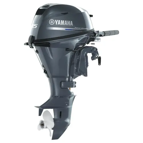 YAMAHA 15 HP Tiller 4-Stroke Outboards Gray YAMAHA 15 HP Tiller 4-Stroke Outboards Gray