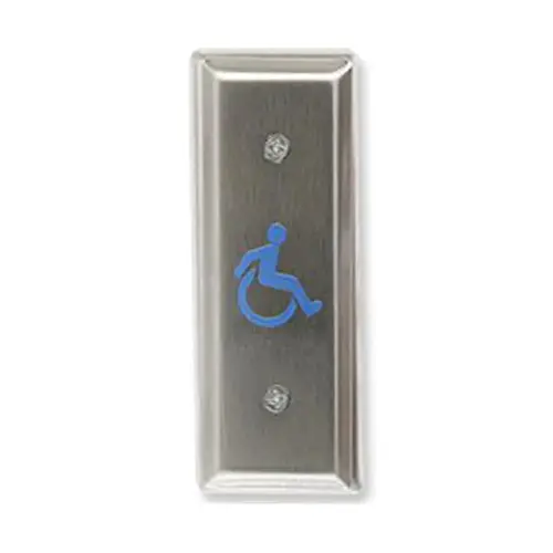 Stainless Steel Jamb Switch Wheelchair 1-3/4" x 4-1/2" Narrow