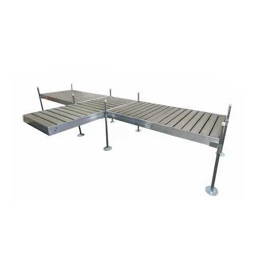 T-Shaped Aluminum Frame with PVC Gray Decking Complete Dock Packages T-Shaped Aluminum Frame with PVC Gray Decking Complete Dock Packages