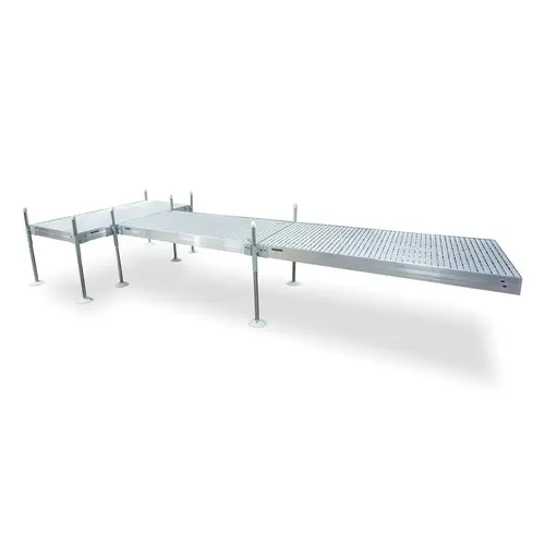 T-Shaped Aluminum Frame with Titan Platinum Decking Complete Dock Packages T-Shaped Aluminum Frame with Titan Platinum Decking Complete Dock Packages