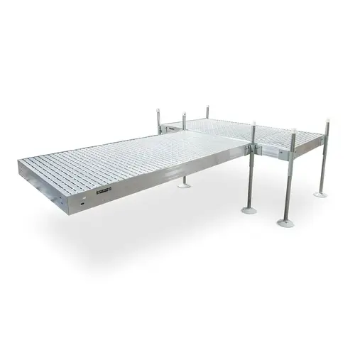 T-Shaped Aluminum Frame with Titan Platinum Decking Complete Dock Packages T-Shaped Aluminum Frame with Titan Platinum Decking Complete Dock Packages