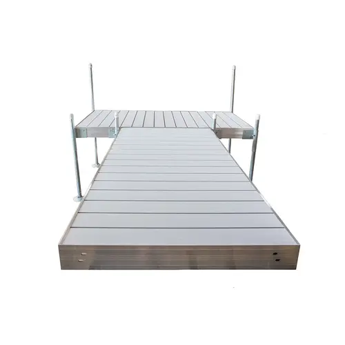 T-Shaped Aluminum Frame with Aluminum Platinum Series Decking Complete Dock Packages T-Shaped Aluminum Frame with Aluminum Platinum Series Decking Complete Dock Packages