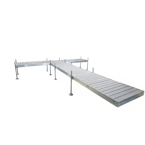 T-Shaped Aluminum Frame with PVC Gray Decking Complete Dock Packages T-Shaped Aluminum Frame with PVC Gray Decking Complete Dock Packages