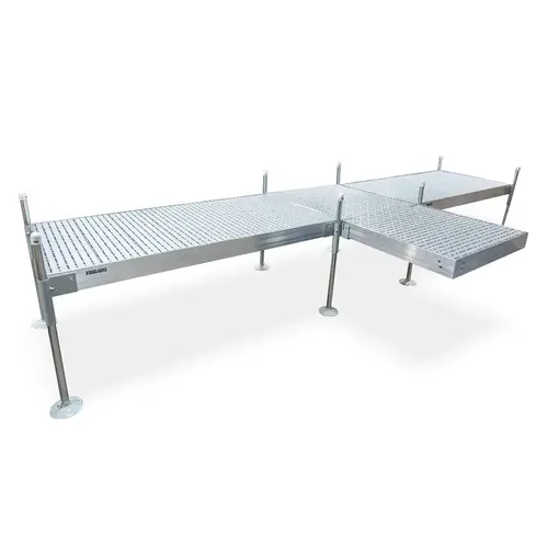 T-Shaped Aluminum Frame with Titan Platinum Decking Complete Dock Packages T-Shaped Aluminum Frame with Titan Platinum Decking Complete Dock Packages