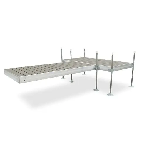 T-Shaped Aluminum Frame with PVC Gray Decking Complete Dock Packages T-Shaped Aluminum Frame with PVC Gray Decking Complete Dock Packages
